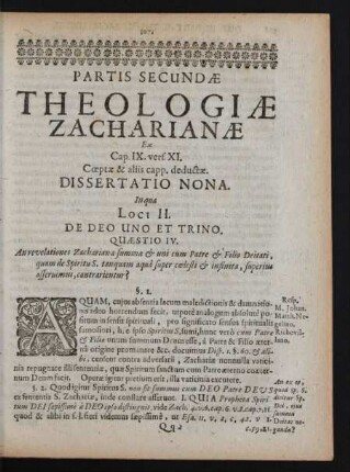 Dissertatio Nona.