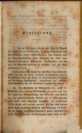 Handbuch der Geschichte der griechisch-römischen Philosophie. 1