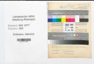 Entnazifizierung Heinrich Erdmann , geb. 05.06.1898 (Polizist)