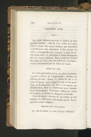 Chapitre XVIII. Tribus.