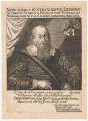 Hans Georg Starck, Nürnberger Patrizier; geb. 1591; gest. 1656