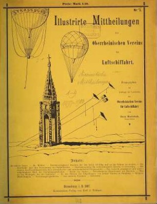 Illustrierte aeronautische Mitteilungen : deutsche Zeitschrift für Luftschiffahrt ; amtliches Organ des Deutschen Luftschiffer-Verbandes ; Halbmonatshefte für alle Interessen der Flugtechnik mit ihren Hilfswissenschaften, für aeronautische Industrie und Unternehmungen. 1. 1897