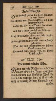 (CLXI.) Die wunderliche Ehe.