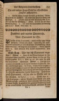 597-603, 104. Vom Sacrament der Ehe