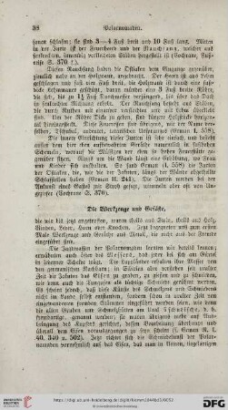 Die Werkzeuge und Gefäße