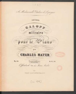 Second galopp militaire : pour le piano-forte ; op. 126