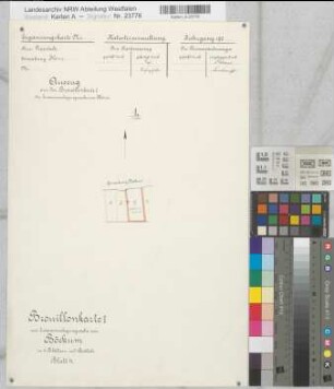 Böckum (Erwitte), Zusammenlegung Böckum, Bl.4 Brouillonkarte 1 Horn Flur 1