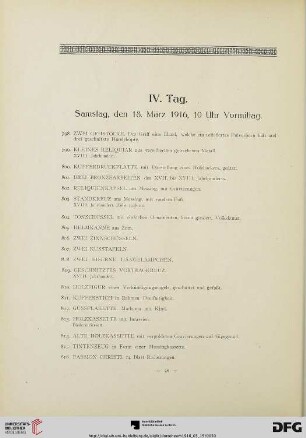IV. Tag. Samstag, den 18. März 1916, 10 Uhr Vormittag (Nr. 798-973)