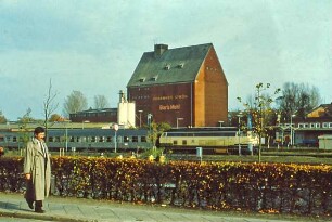 Bahnhof: einfahrender Zug