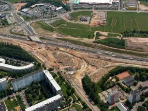 Jena : BAB A 4, Ausfahrt Jena-Zentrum