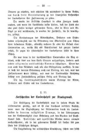 §. 13. Fortschreiten der Landeshoheit zur Staatsgewalt.