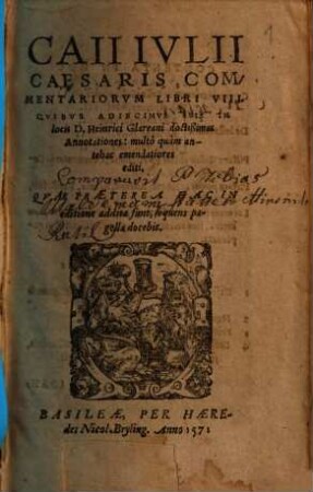Caii Iulii Caesaris Commentariorum libri VIII