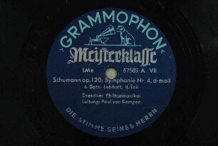 Symphonie Nr. 4 : d-moll, op. 120 ; 4. Satz: Lebhaft, II. Teil