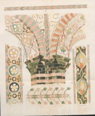 [Gewölbebemalung in der Kirche zu Büchen, aufgen. von Fr. Weysser.]