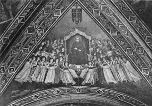 Vierungsgewölbe — Verherrlichung des heiligen Franziskus