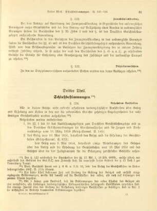 Dritter Theil. Schlußbestimmungen.