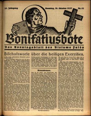 Ausgabe vom Sonntag, den 10. Oktober 1937.