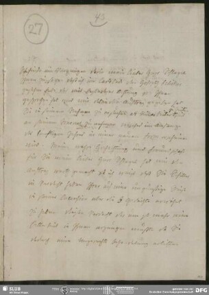 Eigenh. Brief m. gedr. Beil. von Georg Wilhelm August von Pape an August Wilhelm von Schlegel, Hannover, 13.10.1791