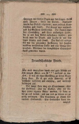 Freundschaftliche Briefe.