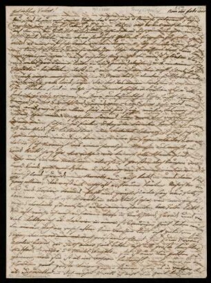 Brief von Franz Riepenhausen an seinen Vater Ernst Ludwig , Rom, Februar 1806
