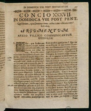 351-359, Concio XXXVII. in dominica VIII. post pentecosten