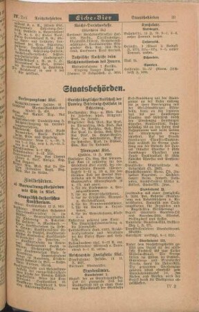 Staatsbehörden.