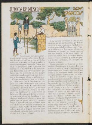 Juegos de niños - Los zancos