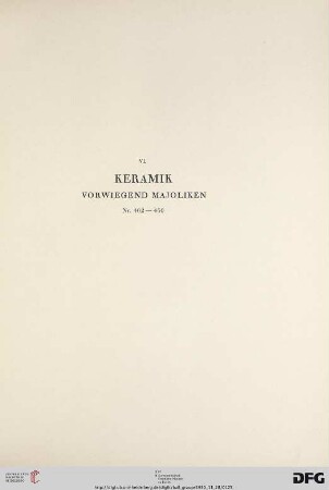 Keramik (Nr. 402-450)