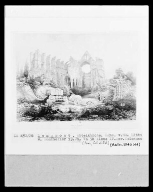 Longpont: Abteikirche Notre-Dame, Blick in das Langhaus