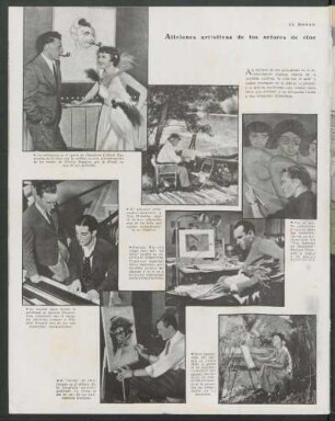 Aticiones artísticas de los actores de cine