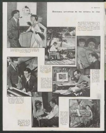 Aticiones artísticas de los actores de cine