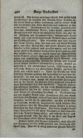 Christian Fürchtegott Gellerts Leben.