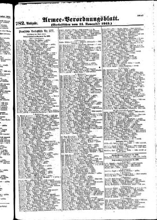 782. Ausgabe. Donnerstag, 11. November 1915
