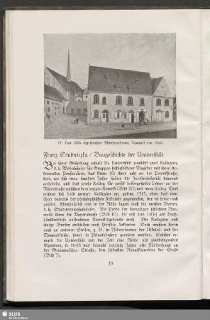 Baugeschichte der Universität