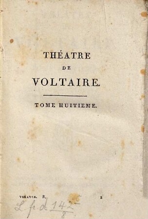 Théâtre De Voltaire, 8