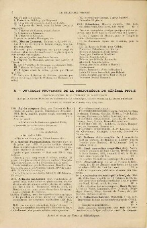 Le bibliophile parisien : Catalogue trimestriel d'ouvrages rares, curieux ... en vente à la Librairie du Bibliophile. 1887,4/6