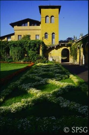 Potsdam, Park Sanssouci, Park Charlottenhof, Römische Bäder, Innenhof.