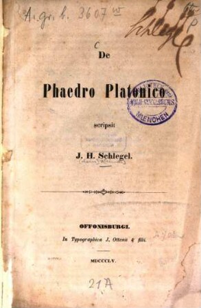 De Phaedro Platonico