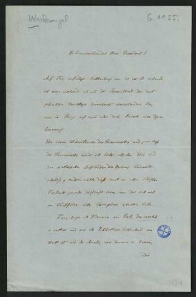 Brief vom 6. November 1855