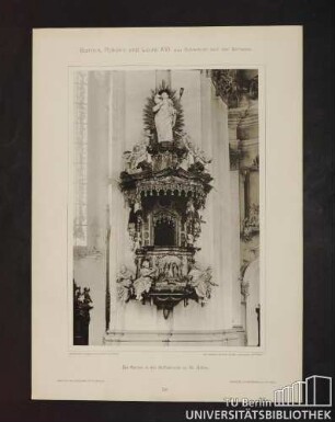 58. Die Kanzel in der Stiftskirche zu St. Gallen.