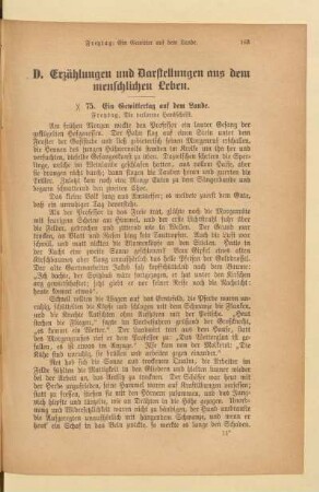 D. Erzählungen und Darstellungen aus dem menschlichen Leben