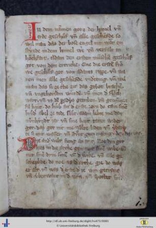 [41r - 73r] Oberrheinische Chronik (mit Nachträgen).