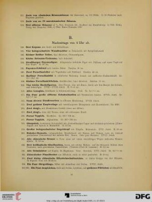 B- Nachmittags von 4 Uhr ab (Nr. 360-478)