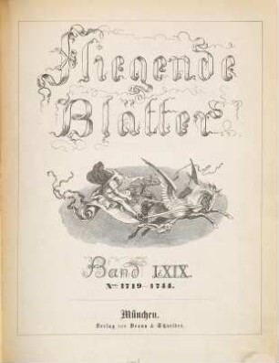 Fliegende Blätter. 69 = Nr. 1719 - 1744. 1878