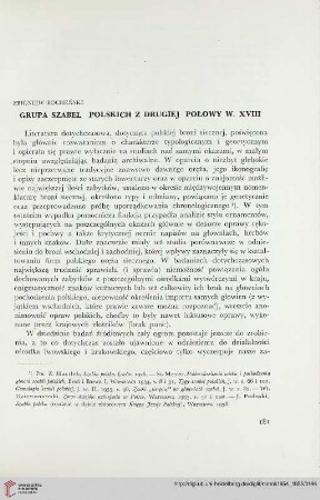 [4.]1954: Grupa szabel polskich z drugiej połowy w. XVIII