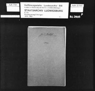 Schuldenwesen der Gesamt- und der Teilgemeinde Leukershausen sowie der Teilgemeinden Bergertshofen und Haselhof