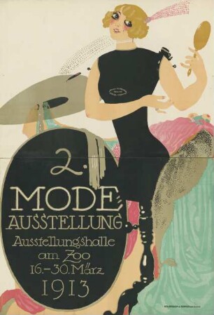 2. Mode Ausstellung. Ausstellungshalle am Zoo. 1913