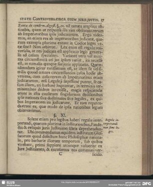 §. XI. Regulae interpretandi non sunt leges