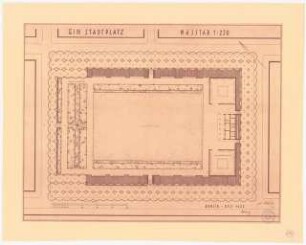 Stadtplatz: Grundriss 1:250