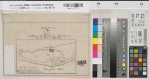 Lippe: Ausschnitt aus dem Plan der Lippe von Stockum bis Beckinghausen (Bekinghäuser Mühle)